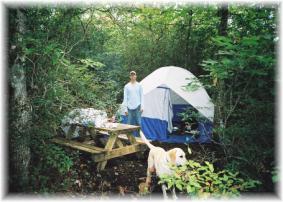 secluded tent camping sites in Brevard, NC mountains